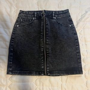 garage denim mini skirt